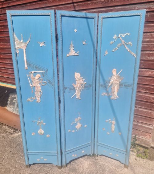 ORIENTAL 3 FOLD DRESSING SCREEN - ADDITIONAL PHOTO 5
