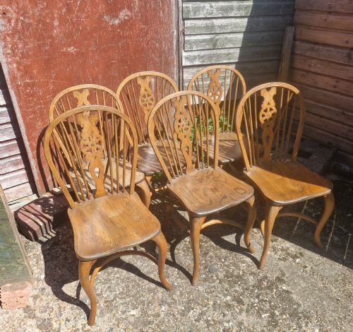 SET OF 6 WINDSOR KITCHEN DINING CHAIRS - ADDITIONAL PHOTO 1