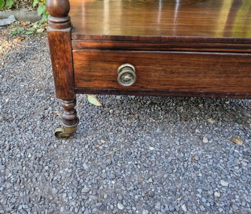 REGENCY ROSEWOOD 4 TIER ETAGERE WITH DRAWER TO BASE - ADDITIONAL PHOTO 3
