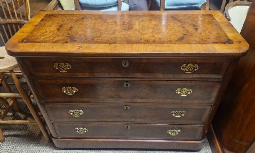 WALNUT CHEST OF DRAWERS - ADDITIONAL PHOTO 1