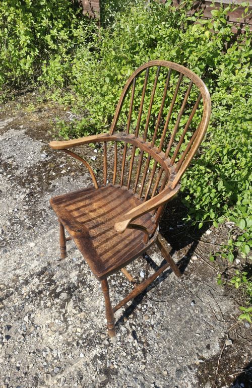EARLY 19TH CENTURY WEST COUNTRY STICK BACK WINDSOR ARMCHAIR - ADDITIONAL PHOTO 2