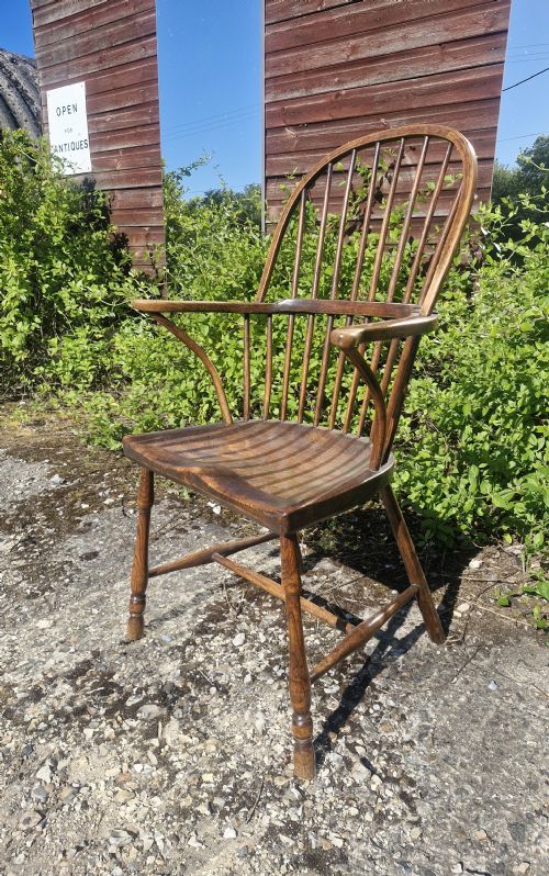 EARLY 19TH CENTURY WEST COUNTRY STICK BACK WINDSOR ARMCHAIR - ADDITIONAL PHOTO 3