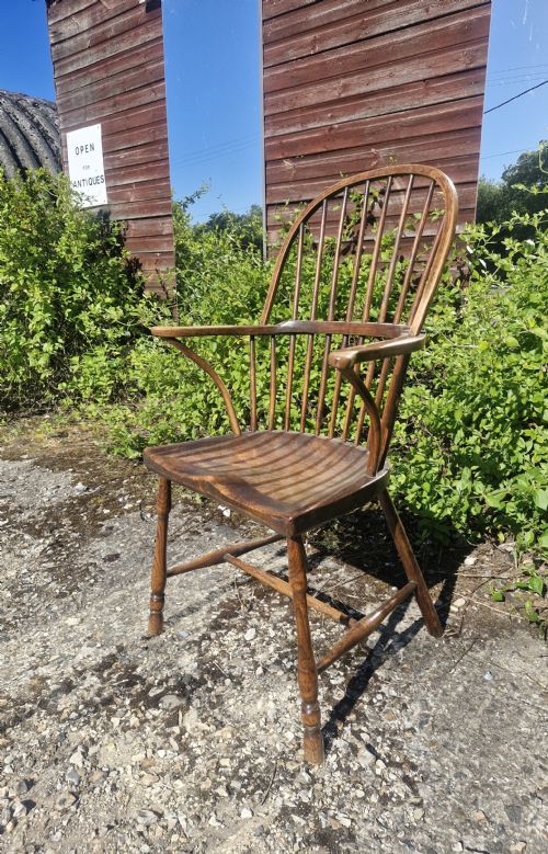 EARLY 19TH CENTURY WEST COUNTRY STICK BACK WINDSOR ARMCHAIR - ADDITIONAL PHOTO 4