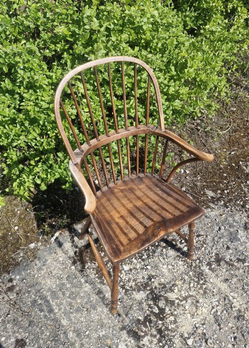 EARLY 19TH CENTURY WEST COUNTRY STICK BACK WINDSOR ARMCHAIR - ADDITIONAL PHOTO 5