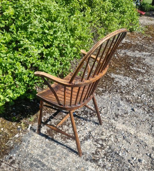 EARLY 19TH CENTURY WEST COUNTRY STICK BACK WINDSOR ARMCHAIR - ADDITIONAL PHOTO 6