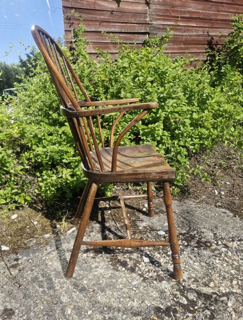 EARLY 19TH CENTURY WEST COUNTRY STICK BACK WINDSOR ARMCHAIR - ADDITIONAL PHOTO 10