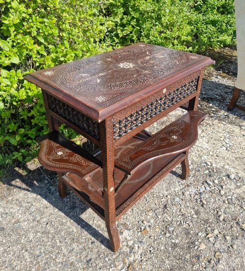 MOORISH OCCASIONAL TABLE WITH DROP SIDES - ADDITIONAL PHOTO 1