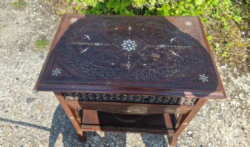 MOORISH OCCASIONAL TABLE WITH DROP SIDES - ADDITIONAL PHOTO 4