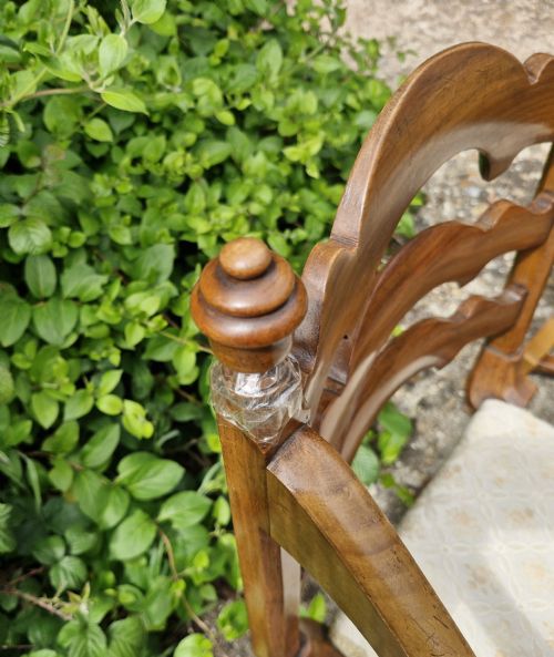 PAIR OF VICTORIAN ARMCHAIRS AFTER A GILLOWS DESIGN MAKERS NAME - ADDITIONAL PHOTO 11