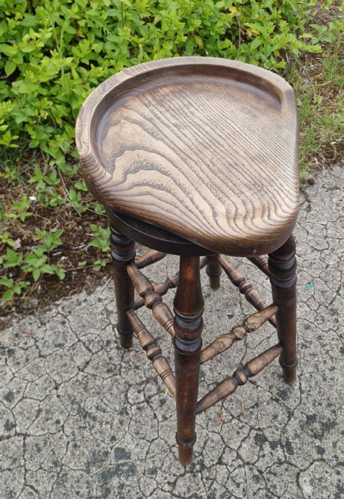 unusual edwardian revolving bar stool - CATEGORY: ANTIQUE STOOLS - DATED 1900