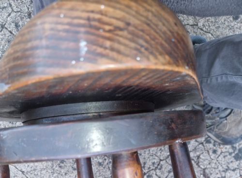 UNUSUAL EDWARDIAN REVOLVING BAR STOOL - ADDITIONAL PHOTO 4