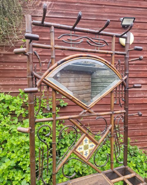 VICTORIAN BAMBOO HALLSTAND - ADDITIONAL PHOTO 1