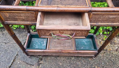 VICTORIAN BAMBOO HALLSTAND - ADDITIONAL PHOTO 5