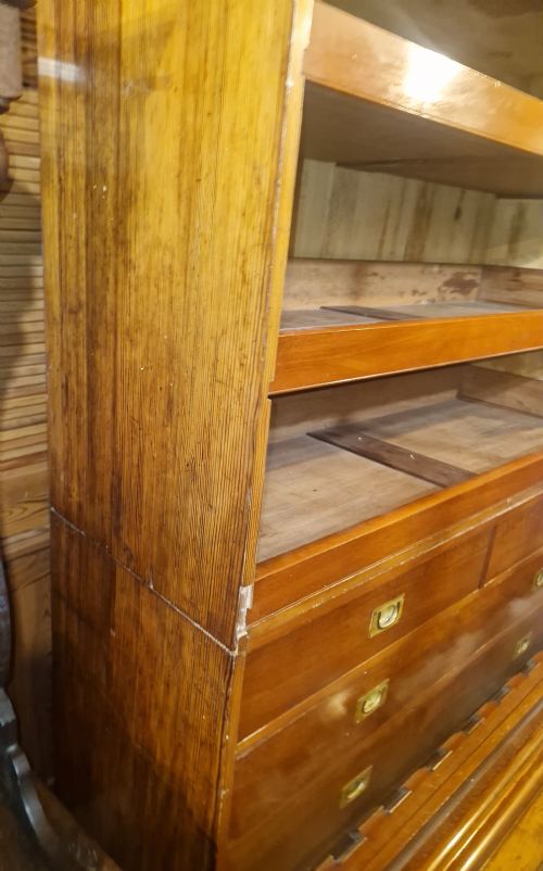 GOOD VICTORIAN PITCH PINE WARDROBE - ADDITIONAL PHOTO 2