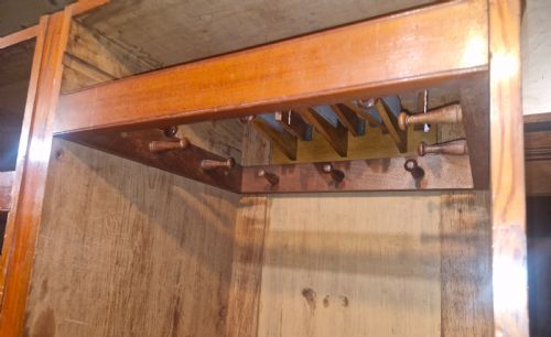 GOOD VICTORIAN PITCH PINE WARDROBE - ADDITIONAL PHOTO 5