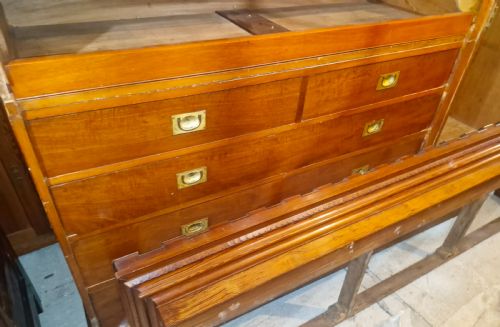 GOOD VICTORIAN PITCH PINE WARDROBE - ADDITIONAL PHOTO 7