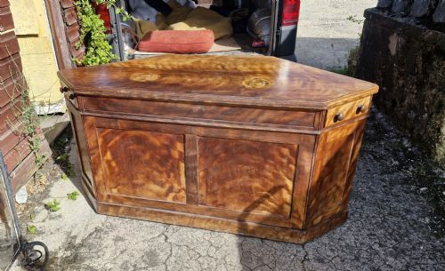HIGHLY UNUSUAL VICTORIAN SATINBIRCH DOUBLE DRESSING TABLE WITH MAKERS STAMP - ADDITIONAL PHOTO 12