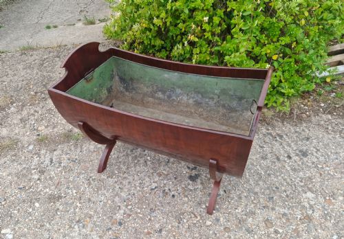 19TH CENTURY MAHOGANY COUNTRY HOUSE LOG BASKET OR CHAMPAGNE COOLER - ADDITIONAL PHOTO 5