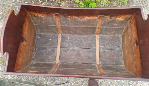 19TH CENTURY MAHOGANY COUNTRY HOUSE LOG BASKET OR CHAMPAGNE COOLER - ADDITIONAL PHOTO 2