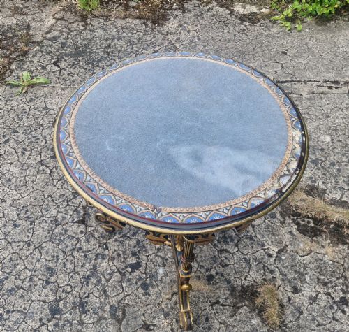 19TH CENTURY PAINTED AND DECORATED OCCASIONAL TABLE - ADDITIONAL PHOTO 8