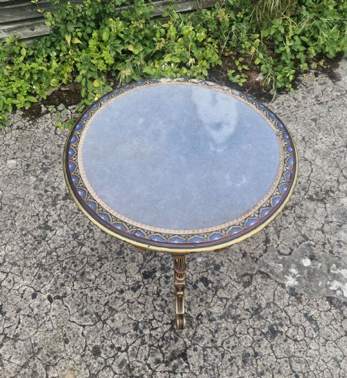 19TH CENTURY PAINTED AND DECORATED OCCASIONAL TABLE - ADDITIONAL PHOTO 9