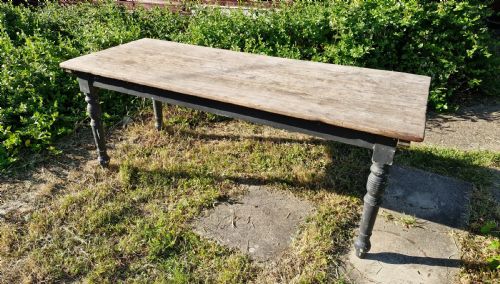 pine kitchen dining table - CATEGORY: ANTIQUE TABLES - DATED 1950