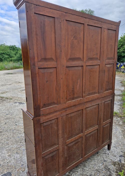 EXCELLENT QUALITY SMALL INLAID SECRETAIRE BOOKCASE CABINET - ADDITIONAL PHOTO 1