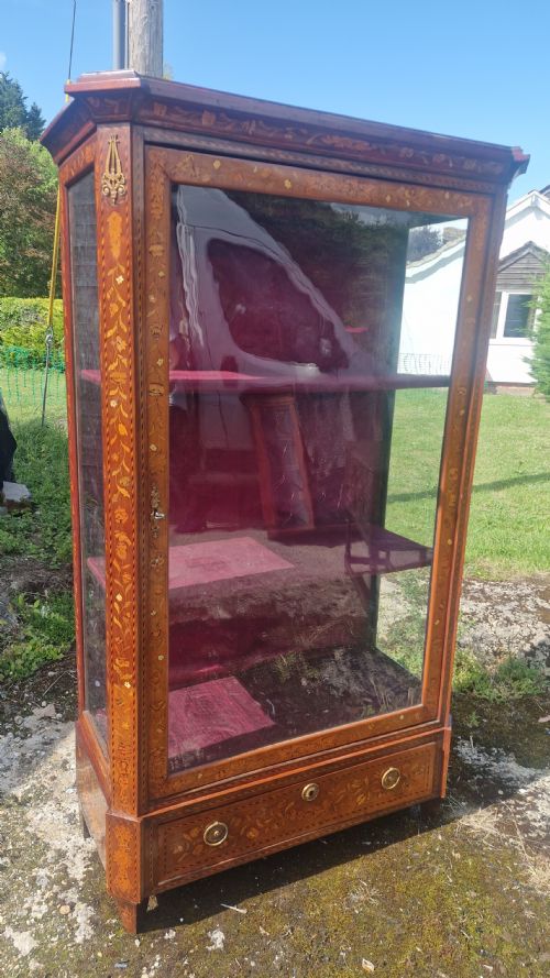 DUTCH MARQUETRY VITRINE - ADDITIONAL PHOTO 1