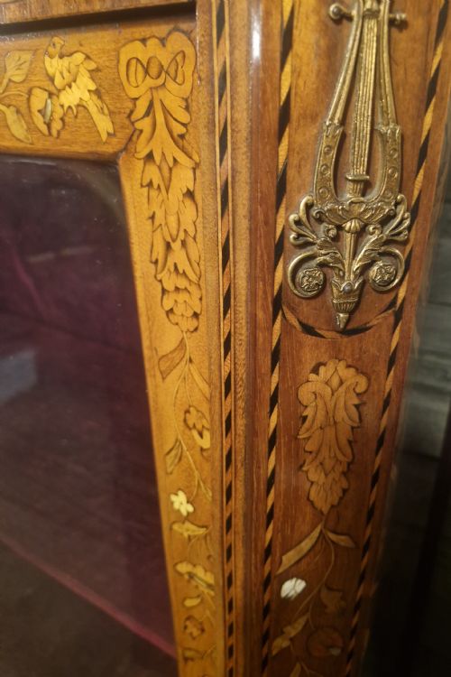 DUTCH MARQUETRY VITRINE - ADDITIONAL PHOTO 5