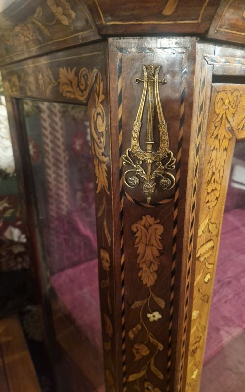 DUTCH MARQUETRY VITRINE - ADDITIONAL PHOTO 6