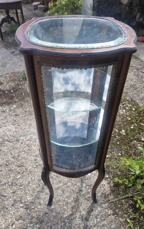 EDWARDIAN GILT METAL MOUNTED MAHOGANY BIJOUTERIE DISPLAY CABINET - ADDITIONAL PHOTO 7