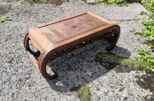 CARVED CHINESE LOW OPIUM TABLE - ADDITIONAL PHOTO 2