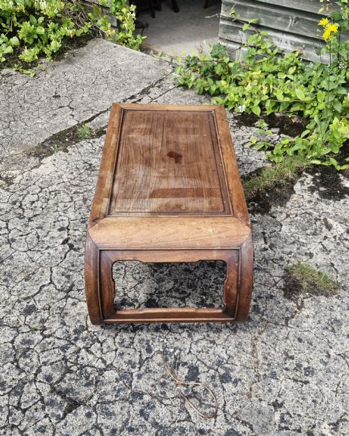 CARVED CHINESE LOW OPIUM TABLE - ADDITIONAL PHOTO 3
