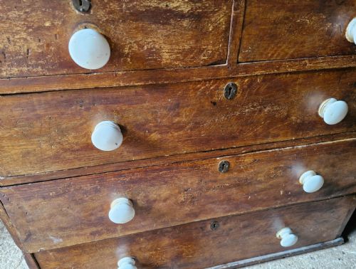 VICTORIAN PINE CHEST OF DRAWERS - ADDITIONAL PHOTO 2