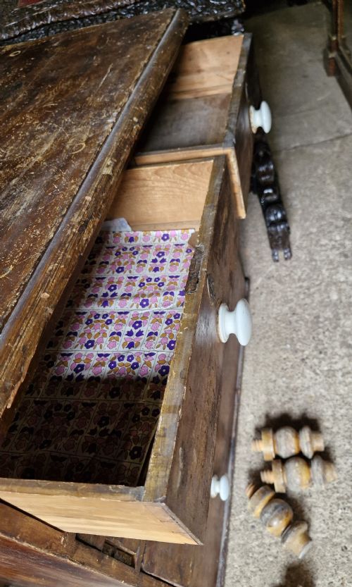 VICTORIAN PINE CHEST OF DRAWERS - ADDITIONAL PHOTO 3