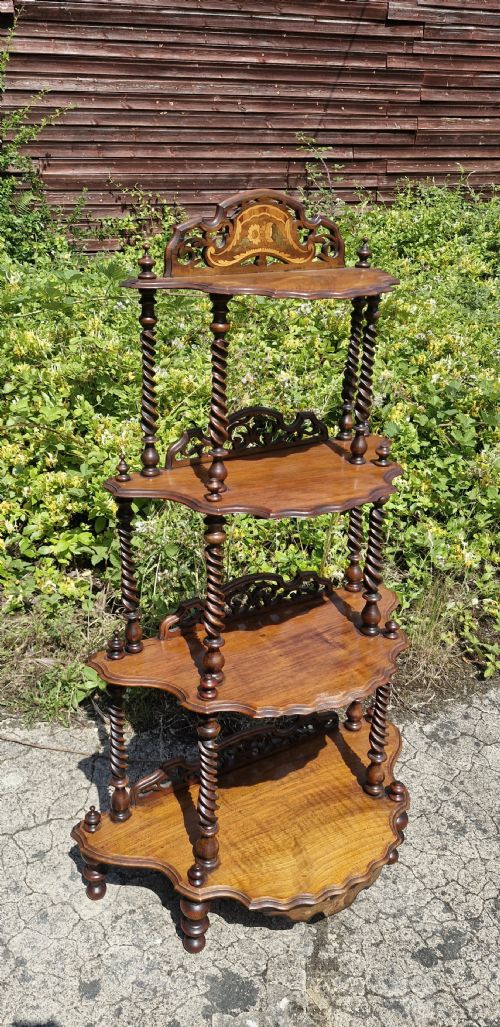 VICTORIAN WALNUT WHATNOT - ADDITIONAL PHOTO 1