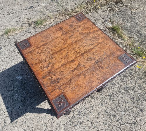 LATE VICTORIAN 2 TIER OCCASIONAL TABLE WITH WONDERFUL POLLARD TOP - ADDITIONAL PHOTO 7