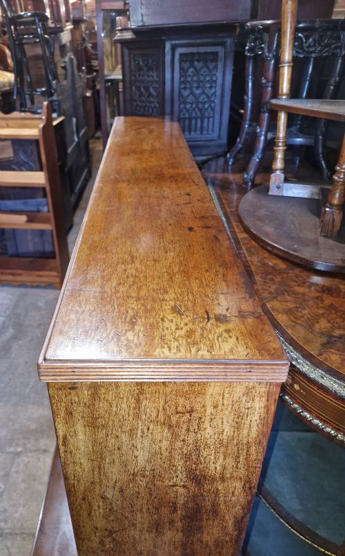 REGENCY MAHOGANY DWARF BOOKCASE - ADDITIONAL PHOTO 5