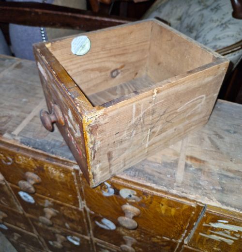 BANK OF LATE VICTORIAN DRAWERS - ADDITIONAL PHOTO 1