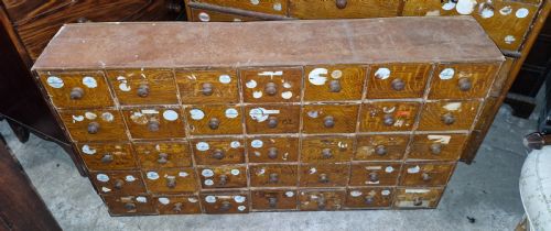 BANK OF LATE VICTORIAN DRAWERS 35 DRAWERS - ADDITIONAL PHOTO 6