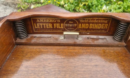 19TH TABLE TOP AMBERG OFFICE CABINET - ADDITIONAL PHOTO 6