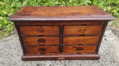 19TH TABLE TOP AMBERG OFFICE CABINET - ADDITIONAL PHOTO 7