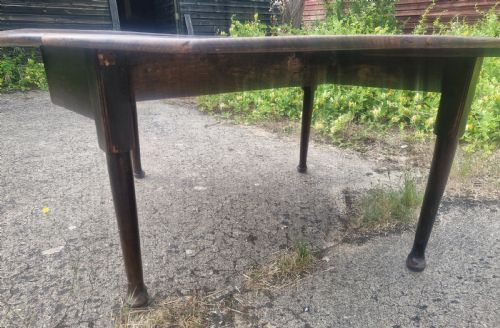 GEORGIAN ELM COUNTRY MADE 8 SEATER DINING TABLE - ADDITIONAL PHOTO 7