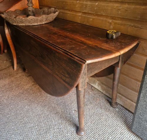 GEORGIAN ELM COUNTRY MADE 8 SEATER DINING TABLE - ADDITIONAL PHOTO 1