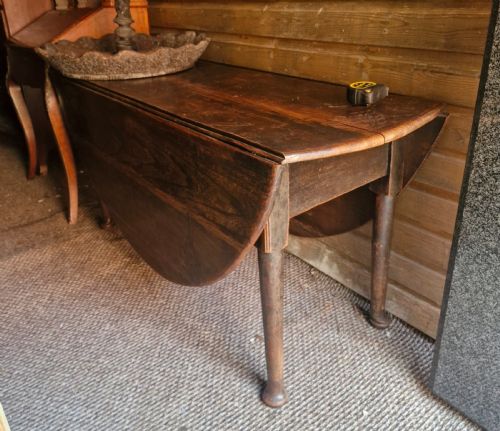 GEORGIAN ELM COUNTRY MADE 8 SEATER DINING TABLE - ADDITIONAL PHOTO 2