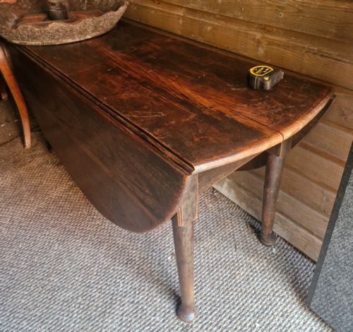 GEORGIAN ELM COUNTRY MADE 8 SEATER DINING TABLE - ADDITIONAL PHOTO 3