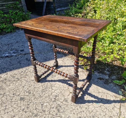 MID 18TH CENTURY OAK SIDE TABLE - ADDITIONAL PHOTO 11