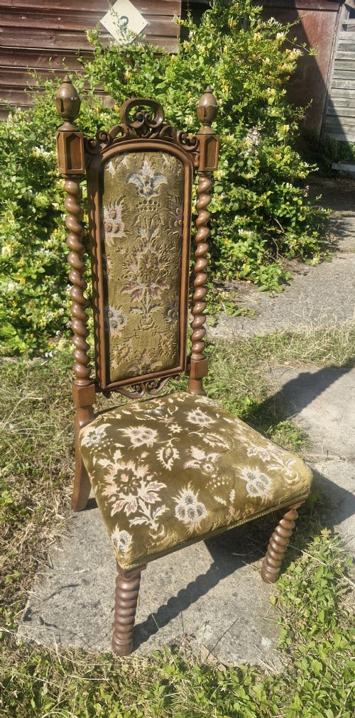 MID VICTORIAN ROSEWOOD HIGH BACK CHAIR - ADDITIONAL PHOTO 3