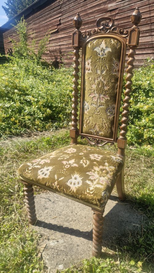 MID VICTORIAN ROSEWOOD HIGH BACK CHAIR - ADDITIONAL PHOTO 4