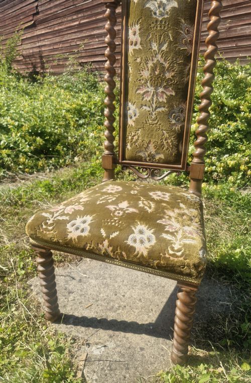 MID VICTORIAN ROSEWOOD HIGH BACK CHAIR - ADDITIONAL PHOTO 5